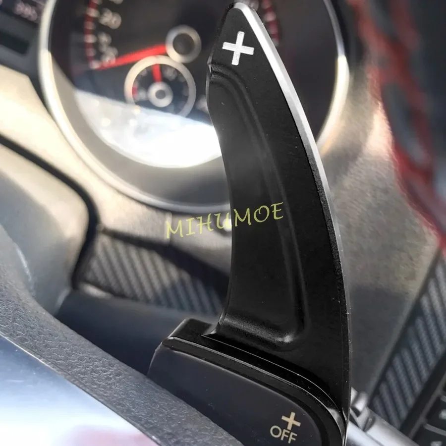 폭스바겐 골프 GTI R MK6 파사트 B7 티구안 투아렉 폴로 Eos 샤란 시로코 인테리어 스티어링 휠 패들 시프터 익스텐션 블랙