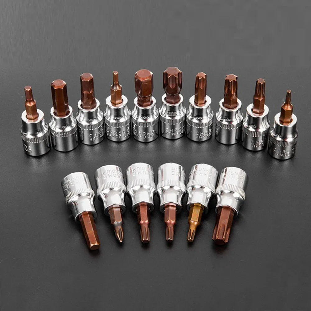 3/8 Inch Drive Hex Bit Sockets H3 H4 H5 H6 H8 H10 Sockets Wrench Screwdriver Bit Sockets Hand Tools Socket Joint Hexagonal