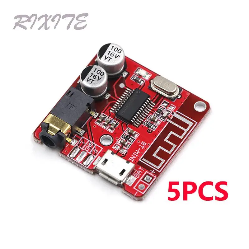 Bluetooth Transmitter 5PCS XY-BT-Mini Bluetooth 5.0 Audio Receiver Board Bluetooth Decoder MP3 Lossless Decoder Board Wireless Stereo Music Module