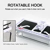 Shower Storage Holder Bathroom Shelf Pole Shelves Shampoo Tray Stand No Drilling Lifting Rod Shower Head Holder Rack Organizer 4