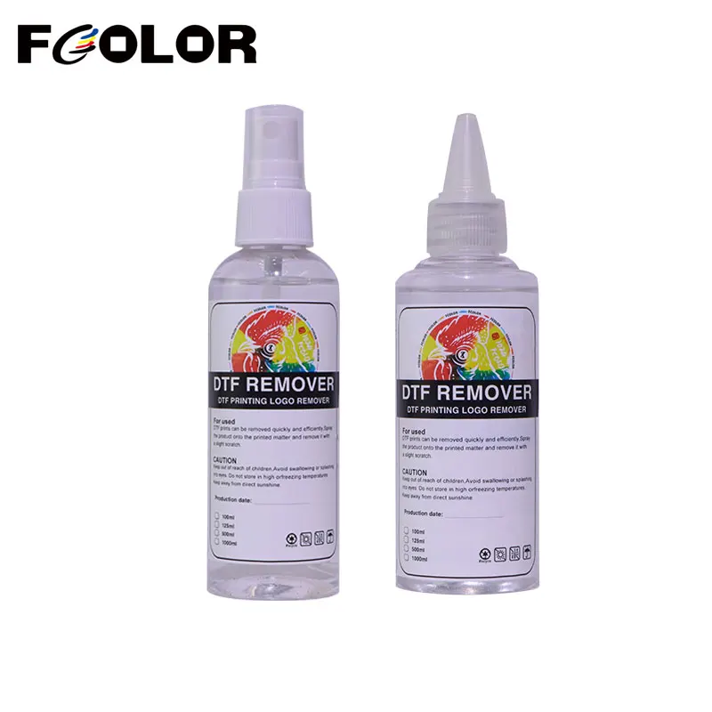 Fcolor 100ml DTF Remover Direct to DTF Transfer Film Printing Pattern Rapid Remover Adhesive