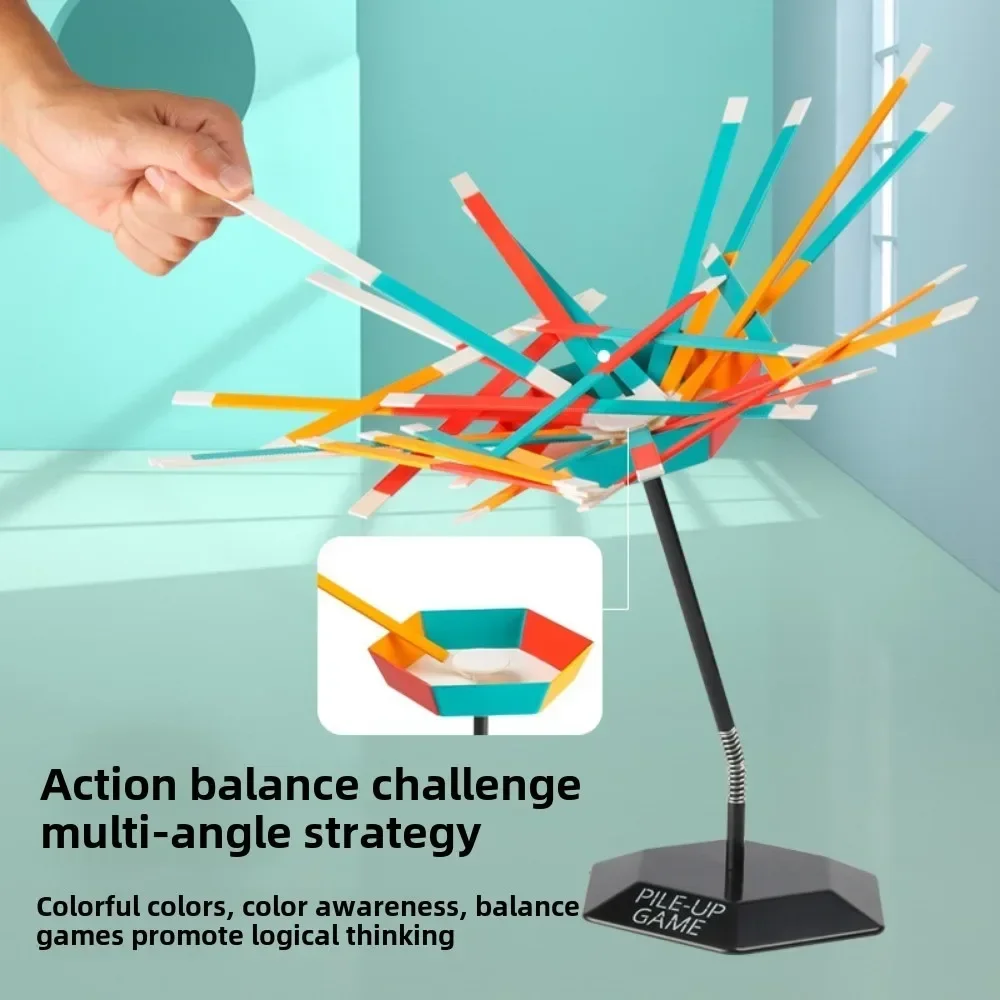 Sticks Stacking Board Game Parent Child Interactive Family Balance Focused Gathering Toys