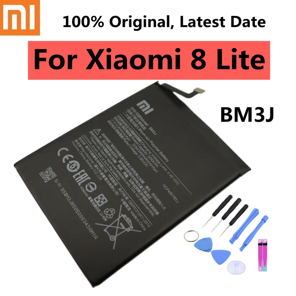 Batteria BM3J Per Xiaomi Mi 8 E Mi 8 Lite (3350 MAh) - Ricambio Originale Sostitutivo