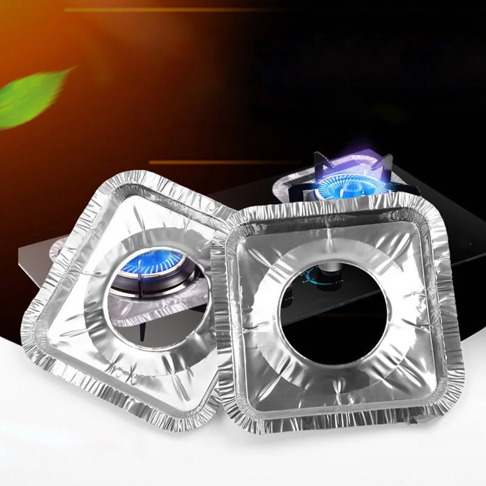 Portable stove 20 Pcs 2 gas burner aluminum foil stove liners furnace cover covers oven for top