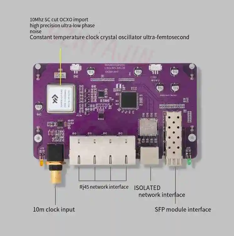 LHY Audio-SW6-SFP, conmutador Ethernet de Audio Hifi de 6 puertos, interruptor de red alimentado por CC con OCXO sc-cut