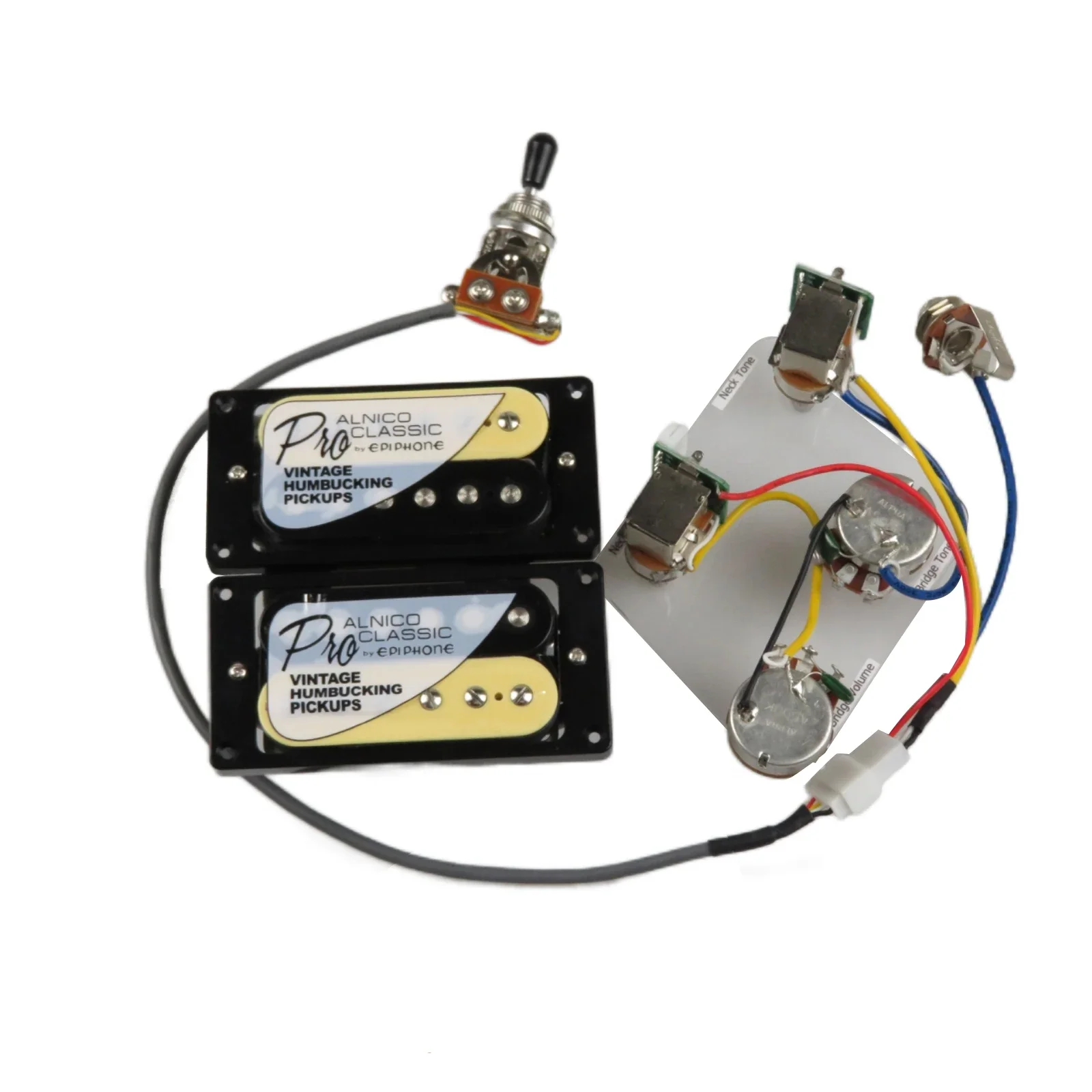

Epi ProBucker Alnico 5 Humbucker Pickups Push/Pull Wiring Harness Electric Guitar Pickups Guitar Parts