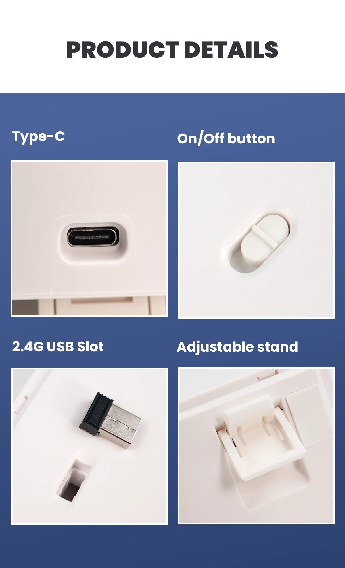 Hot Swappable RGB, 2.4GHz, Bluetooth 5.0, 65%