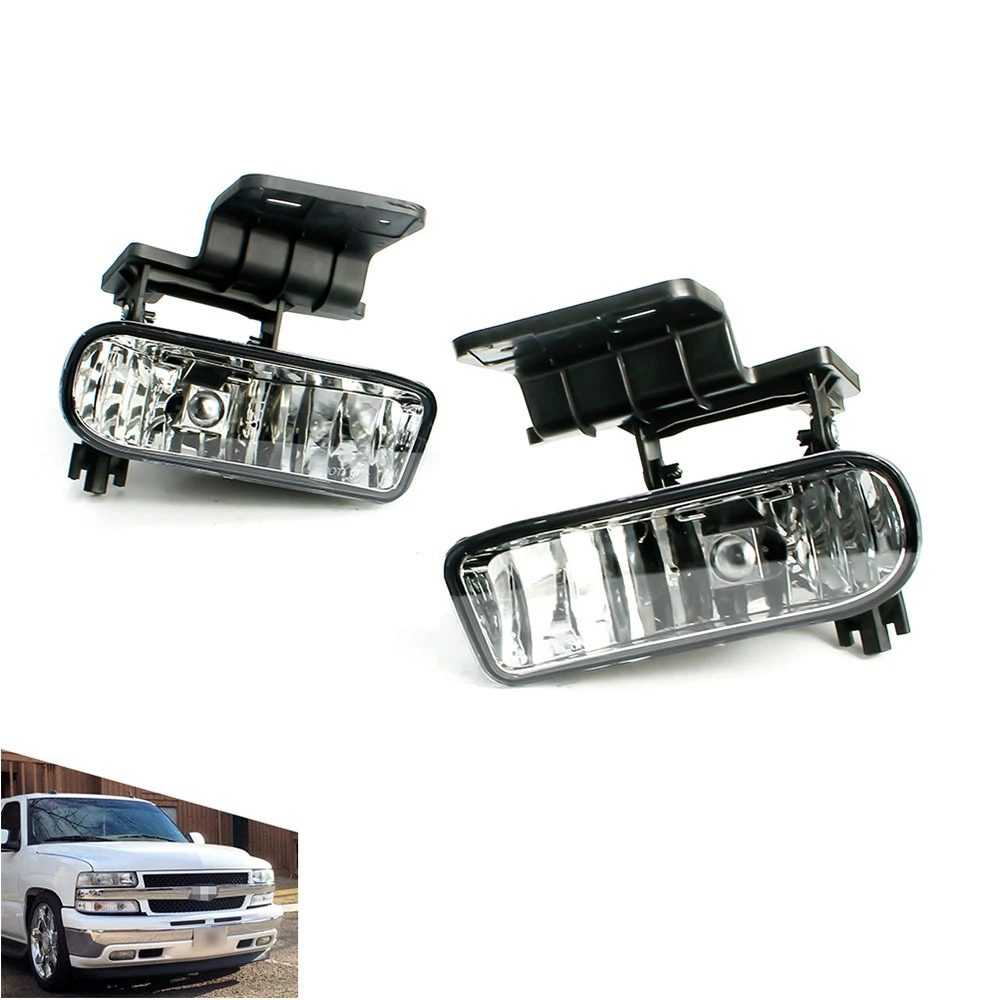 

​Fog Lights Bumper Driving Lamps 99-02 For Chevy Silverado 00-06 Tahoe Suburban
