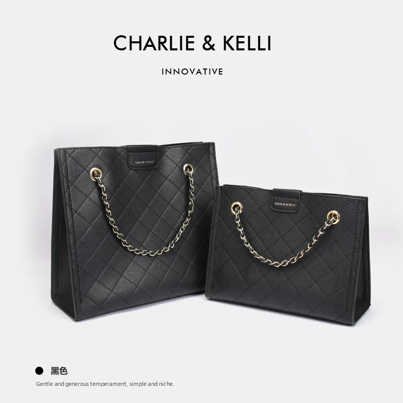 Bags new trendy tote bag large capacity commuting to work all-match rhombus one-shoulder chain bag messenger bag