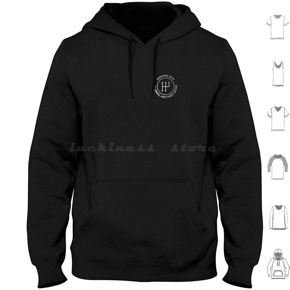 

Anti Theft Hoodie cotton Long Sleeve Stick Shift Manual Transmission Millennial Anti Theft I Hate Millenials Auto Car