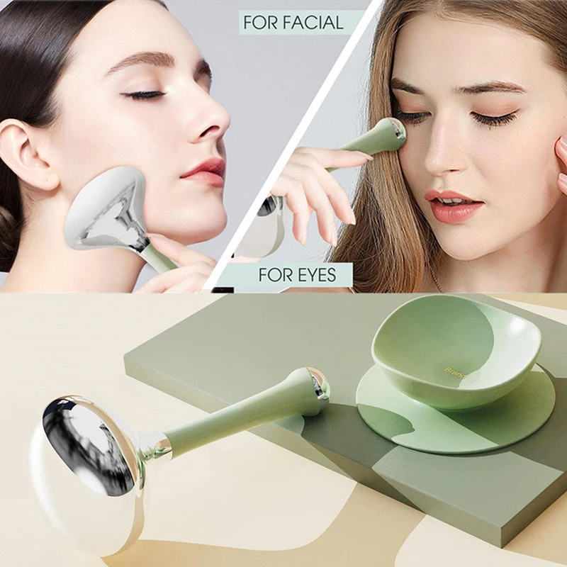 

Ice Globes Facial Skin Care Tools For Face Eyes Stainless Steel Face Beauty Cryo Sticks For Men Women Cooling Spa Globes
