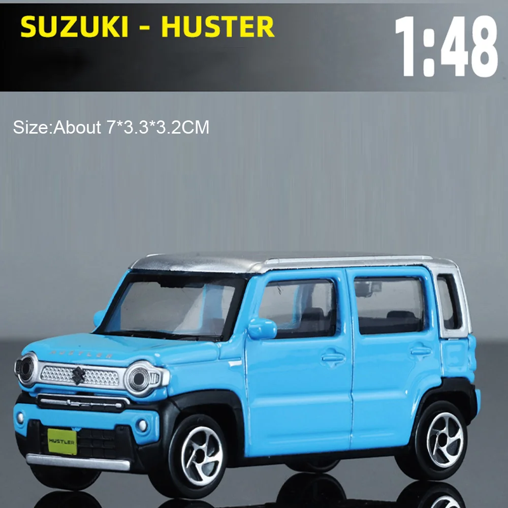 Scale 1:48 Suzuki Hustler Car Model Toy Alloy Diecast Strong Durable Slide Forward Miniature Vehicles Models Presents for Boys