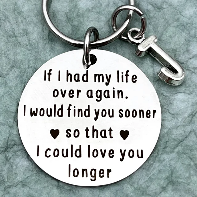 내가 다시 내 인생을 가지고 있다면 열쇠 고리는 소중한 순간과 추억을 영원히 간직하는 맞춤형 선물입니다.