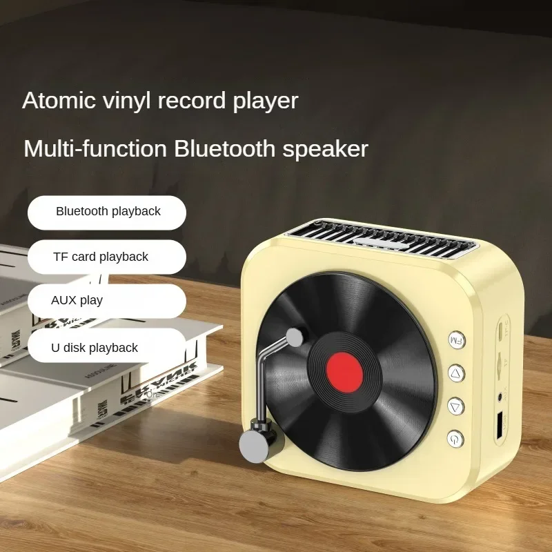 Mini Bluetooth Speaker Retro Mini Speaker Wireless High Sound Quality Subwoofer Audio 5