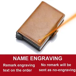 Personalized Carbon Fiber RFID Wallet - High - Quality Men's Compact Card Holder and Money Bag (Brown)