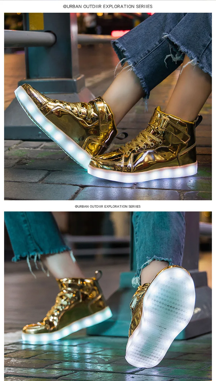 Luminous LED Light For Adults Men Women Children Boys And Girls Luminescent Sports Shoes Sizes 25-47_voghion.com