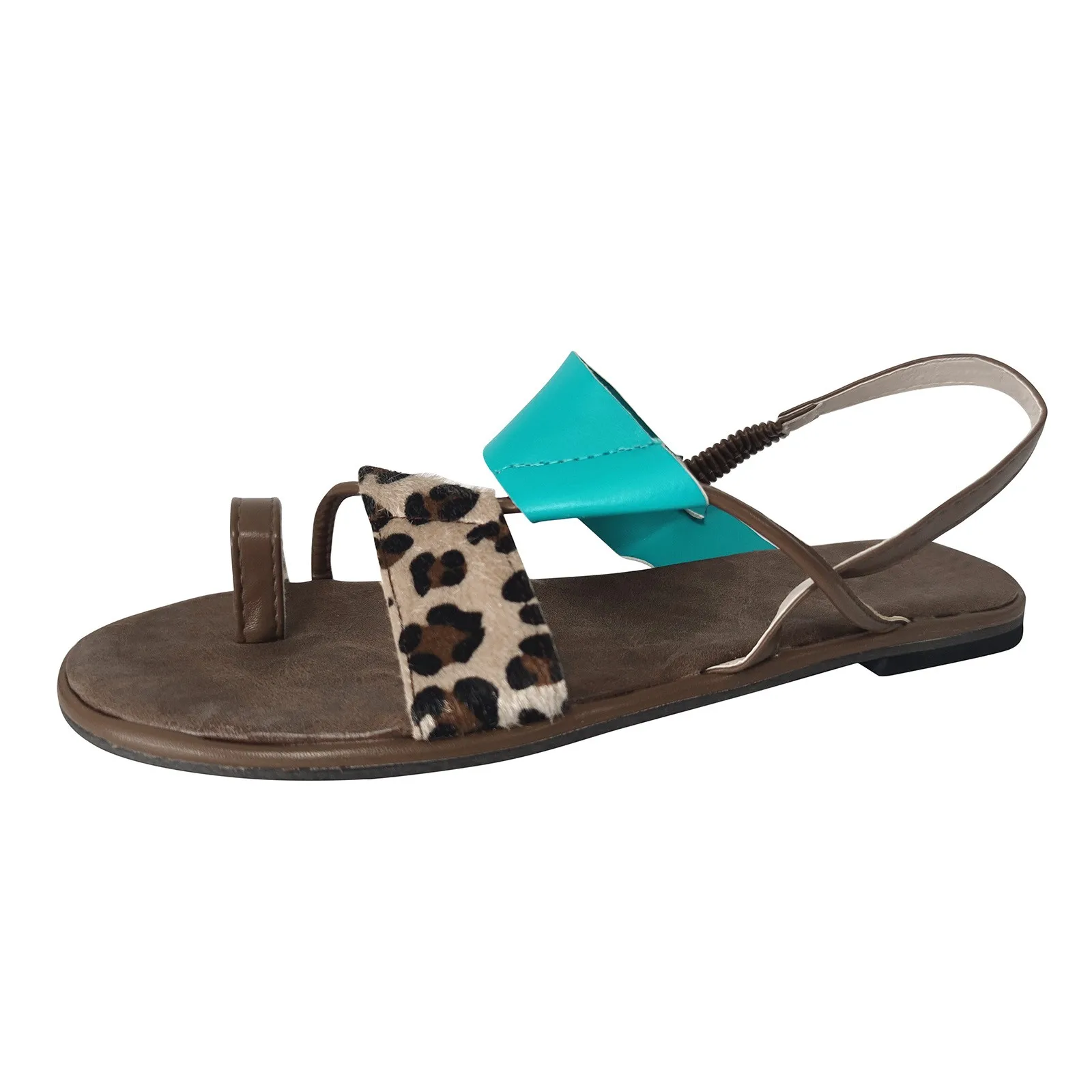 Flat Sandals for Women Size 10 Wide Blue Sandals for Women Dressy Ladies  Fashion Summer Boho Leather Summer Shoes for Women| | - AliExpress