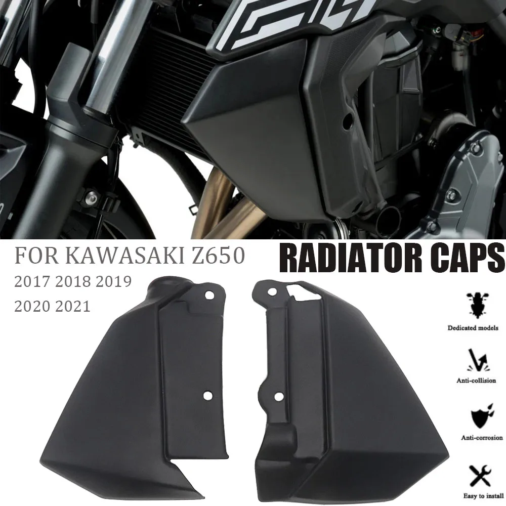 

Крышки радиатора для Kawasaki Z650 Z 650 2017- 2021, новые аксессуары для мотоциклов, боковые панели, защитные крышки с обеих сторон