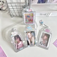 1 Pcs Photo Card Holder Keychain Id Badge Holder,Cute Photocard Holder Keychain Badge Holders,3 Inch 2