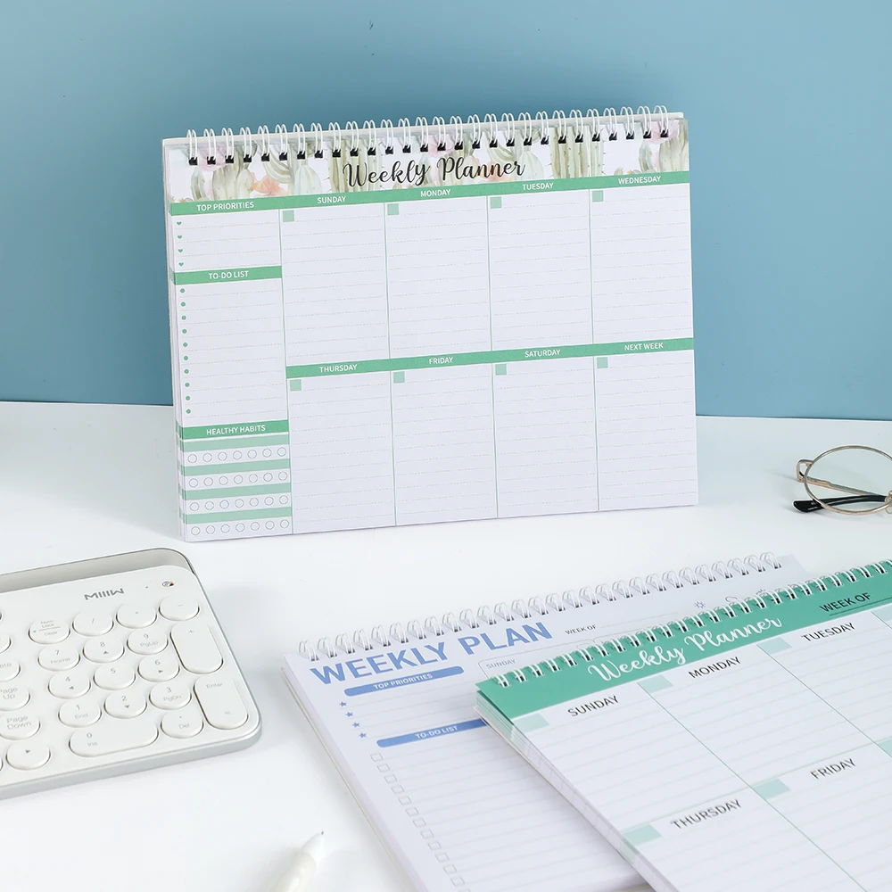 Weekly Planning Notepad with Task Management & Goal Setting