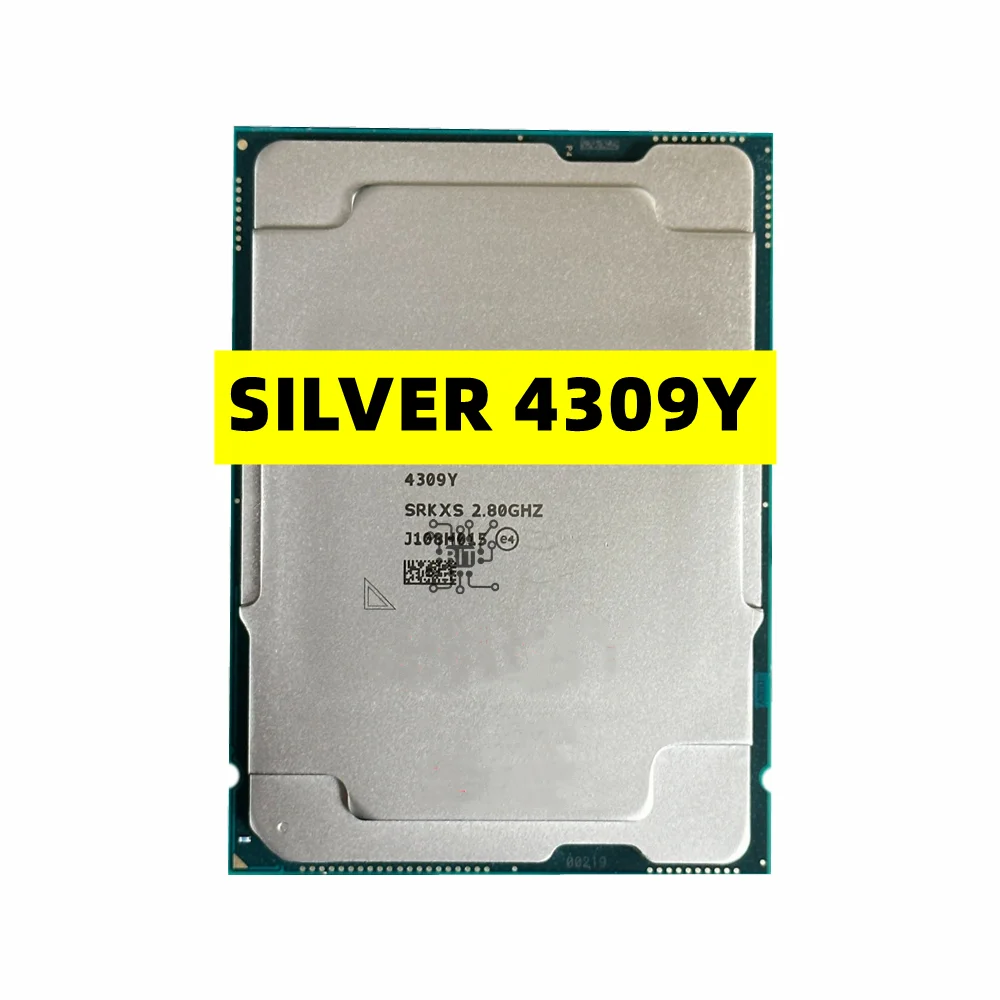 

ЦПУ Xeon 4309Y серебристый, 2,8 ГГц, 12 МБ, 105 Вт, 8 ядер, 16 потоков, процессор LGA4189 для серверной материнской платы C621A