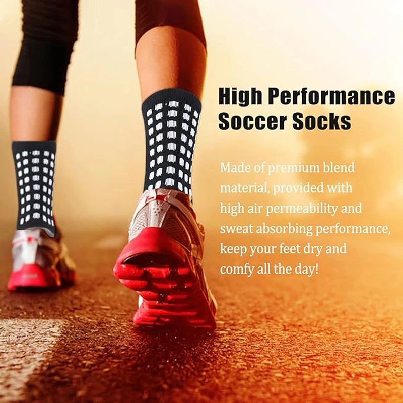 Unisex Non-Slip Athletic Grip Socks for Enhanced Performance