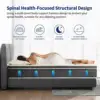 10/12/14 Inch Queen Size Mattress Hybrid Mattress,Fiberglass Free,Medium Feel,Motion Isolation,Certified Safe,Mattress in A Box 5