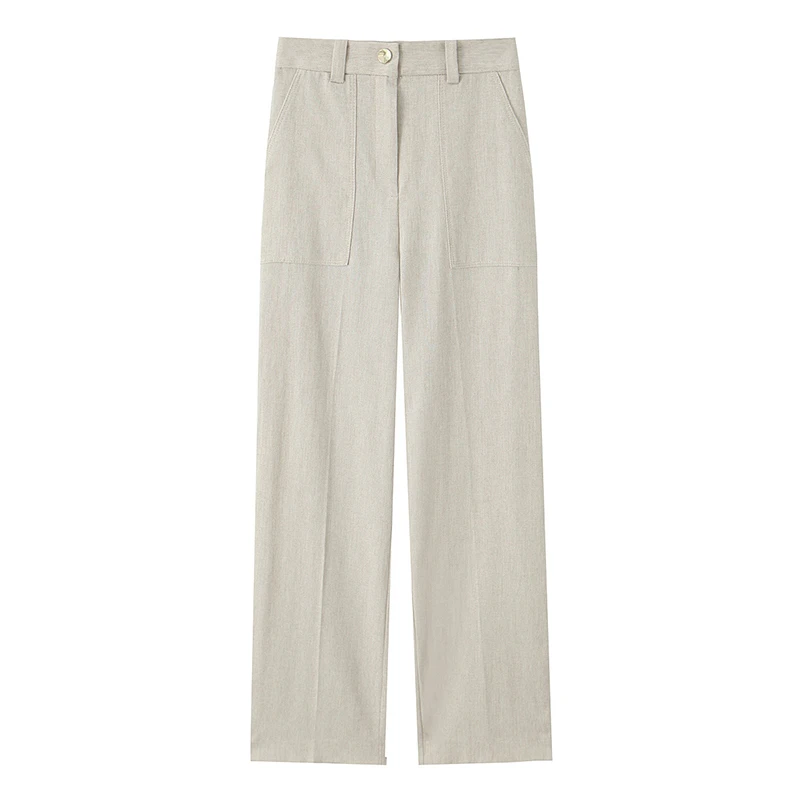 Women's Outwear 2 Piece Set Coats Pants Lapel Short Jackets Straight-Leg Trouser Autumn New Out Suits Casual Woman Clothes