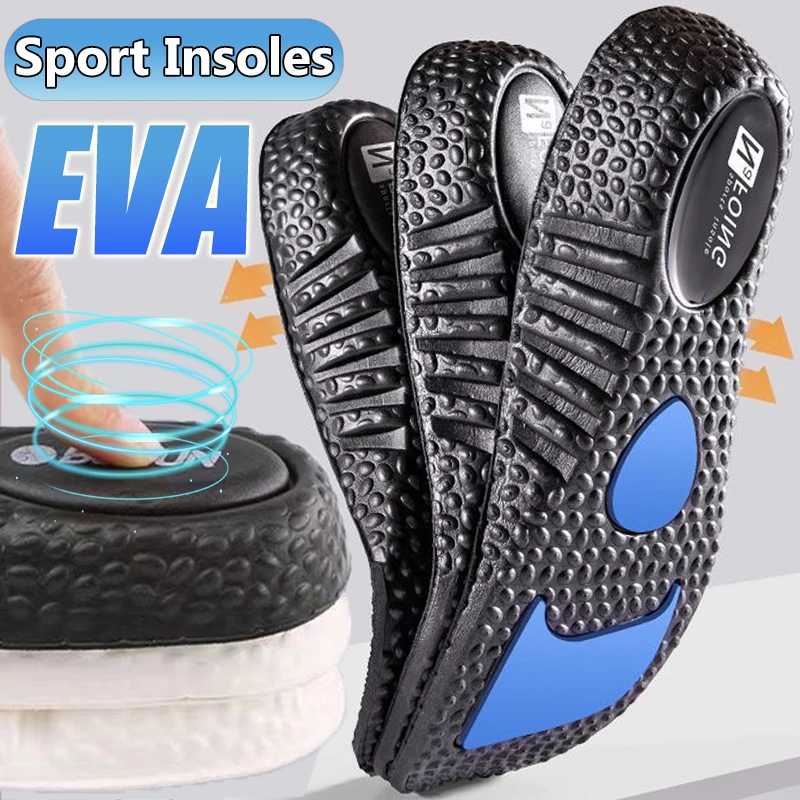 

4pcs Shock Absorption Deodorant EVA Insoles for Shoes Sole Breathable Cushion Running Insoles for Man Women Orthopedic Insoles