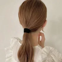200PCS/Set Women Girls Basic Hair Bands Simple Solid Colors Elastic Headband Hair Ropes Ties Hair Accessories Ponytail Holder 5