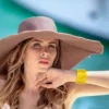 9Pcs/Set Leopard Glitter Jelly Bangles Bracelets for Women Set Waterproof Stack Silicone Plastic Leather Filled Jelly Bangles 6