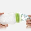 Safe and Practical Silicone Baby Bottle with Spoon Food Supplement Rice Cereal Bottle Squeeze Spoon Milk Feeding Bottle Cup 5