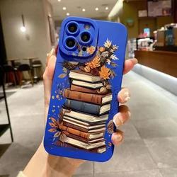 Elegant Book Pattern Shockproof Case with Creative Design - Samsung S21 (Klein blue 2M847)
