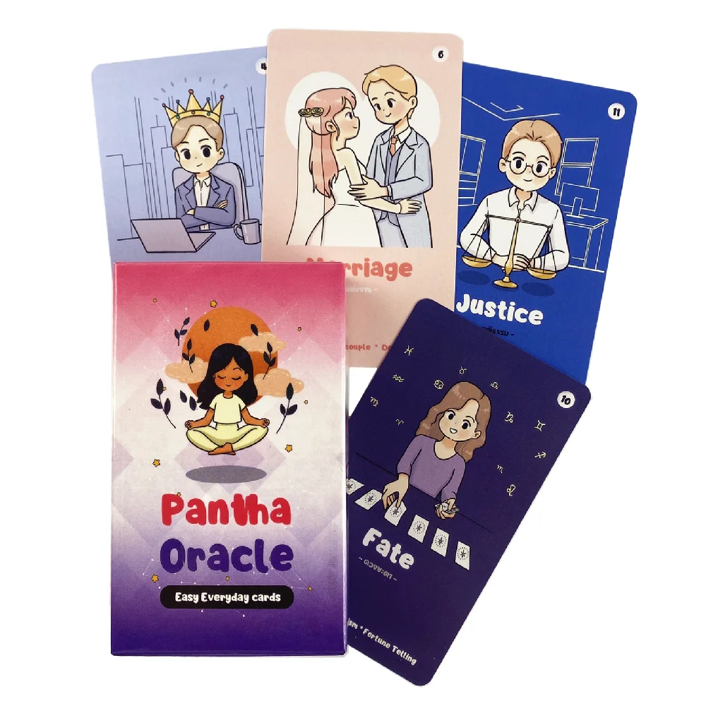 New English Card Deck Pantha Oracle Easy Everyday Cards Sample Figures Design For Friends Holiday Gift Entertainment Board Game 5