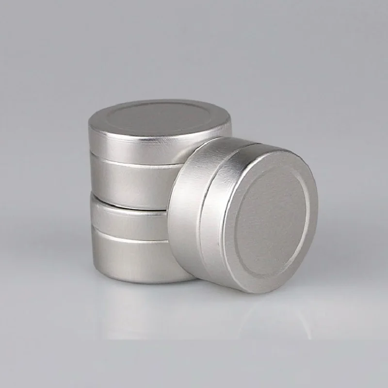 

10g silver aluminum jar pot bottle tin container lip gel balm cream moisturizer art nail eye shadow skin care packing