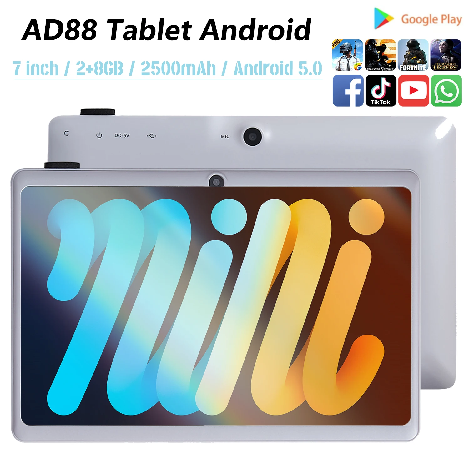2023 new global version 7inch tablet android 2gb ram 8gb rom android 5