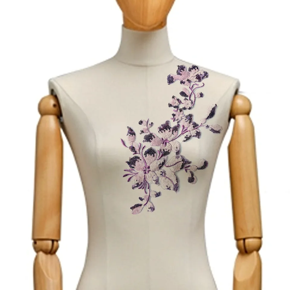Set Di 2 Paia Di Applicazioni A Forma Di Ali Con Paillettes | Oro E Argento | Toppe Ricamate Fai Da Te Per Abiti, Giacche, Jeans, Borse | Decorazioni Per Riparazioni E Personalizzazioni - 2