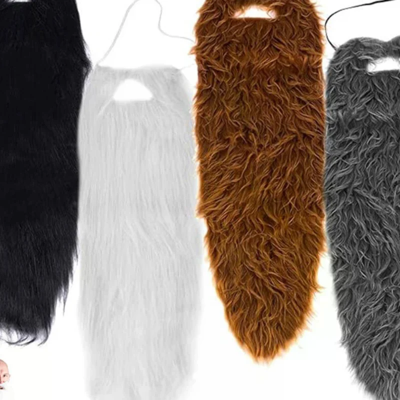 Fake Beard Dress Up With Elastic Rope Facial Hair Cosplay Fake Mustache For Stage Performance Holiday Masquerade Festive