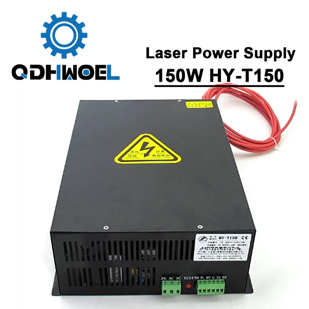 Qdhwoel 150W Alimentatore Laser Co2 Per Macchina Da Taglio Per Incisione Laser Co2 Hy-T150