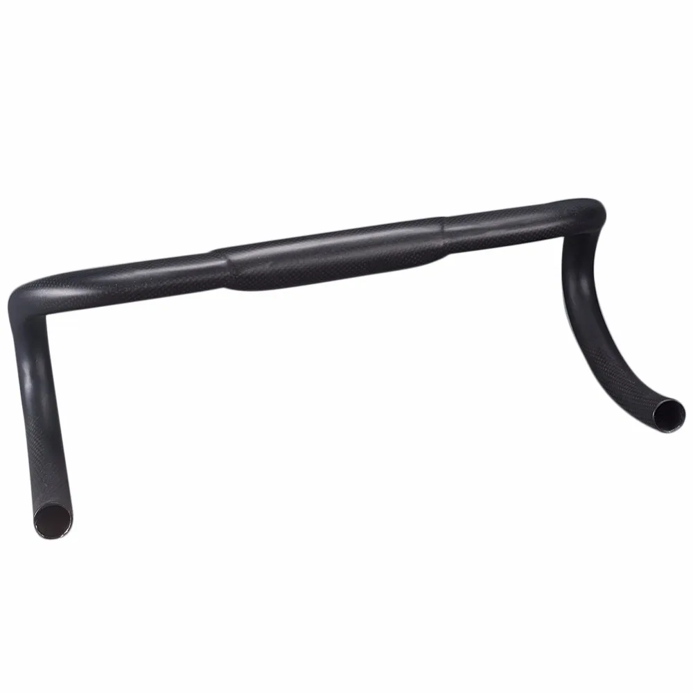 Bicycle Handlebar 31.8 Carbon Road Handlebar Carbon Fibre Bike Bent Handle Bar Ultralight Handlebars38/40/42/44/ 46cm
