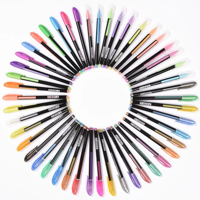 Glitter Gel Pens Coloring Books  Gel Pens Adult Coloring Books