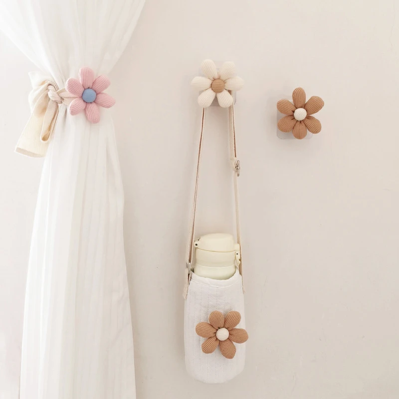 Description Picture 6 of itemINS Flower Shape Tieback Window Curtain Buckle Clip Kids Room Hanging Curtain Holders Tie Backs Curtain Accessories Home Decor