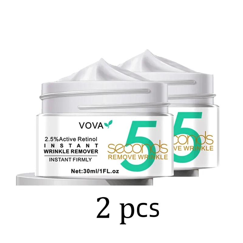2-5Pcs Crema per la rimozione istantanea delle rughe al retinolo 5 secondi Lift Firm Anti-invecchiamento Migliora il gonfiore Dissolvenza Linee sottili Prodotto per la cura del viso_voghion.com
