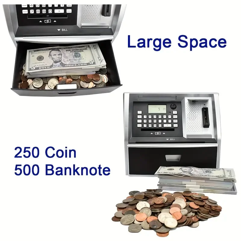 ATM Piggy Bank Password Piggy Bank Electronic Kids Piggy Bank Voice Money Box Toy Best Gift For Birthday Christmas Boys Girls 3