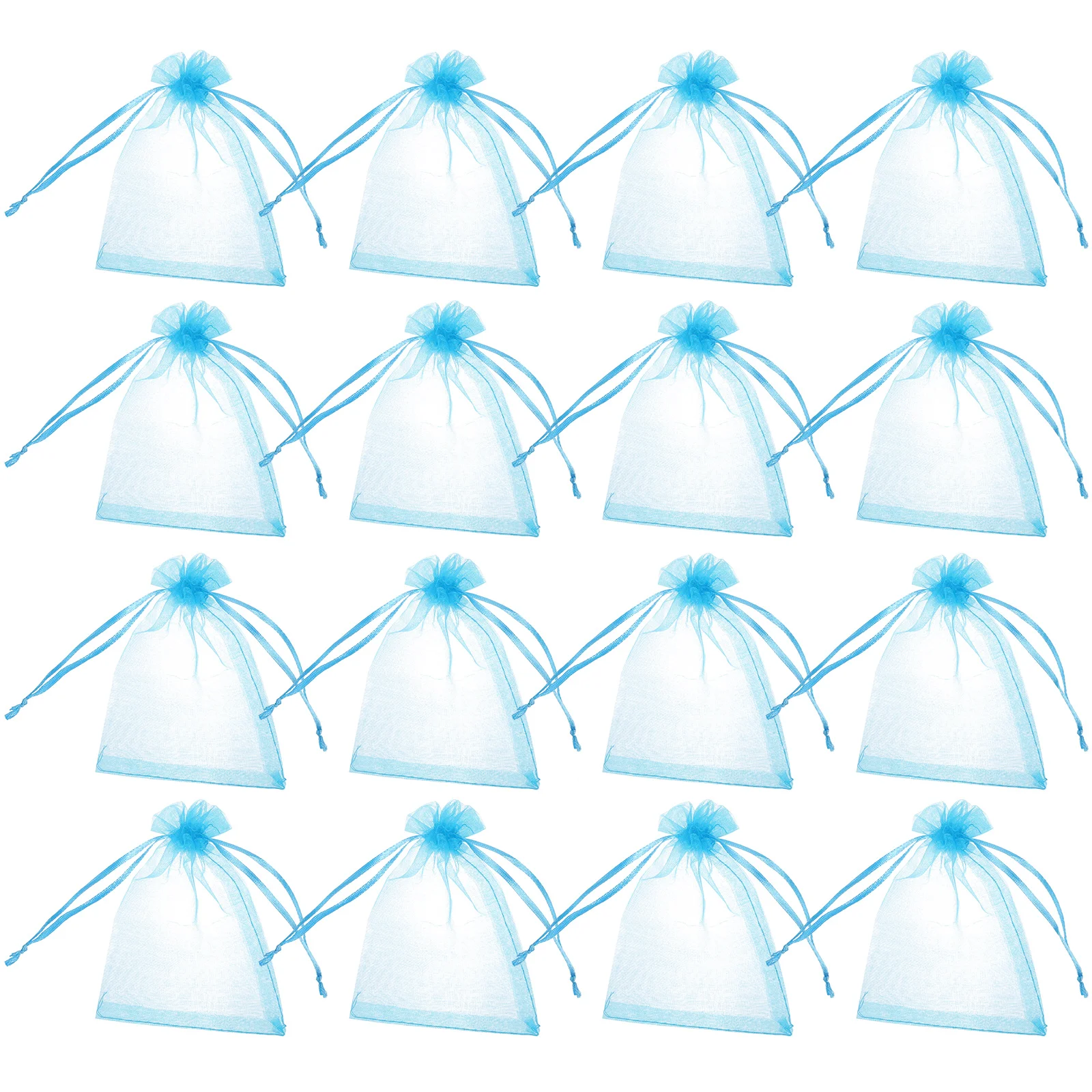 

100 Pcs Baptism Gift Bag Christmas Bags Jewelry Drawstring Mini Organza Party Favor Baby Mesh