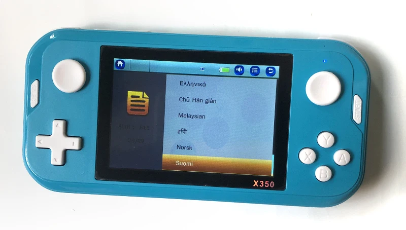 X350 Handheld Video Game Console Built-in 8600 portable Games Console 3.5 inch Screen Display 1200mAh battery Retro Game Player