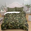 Camouflage Soldier Campus Duvet Cover Set EU Single Double King US Twin Full Queen Cal Children Bed Linen Set 3