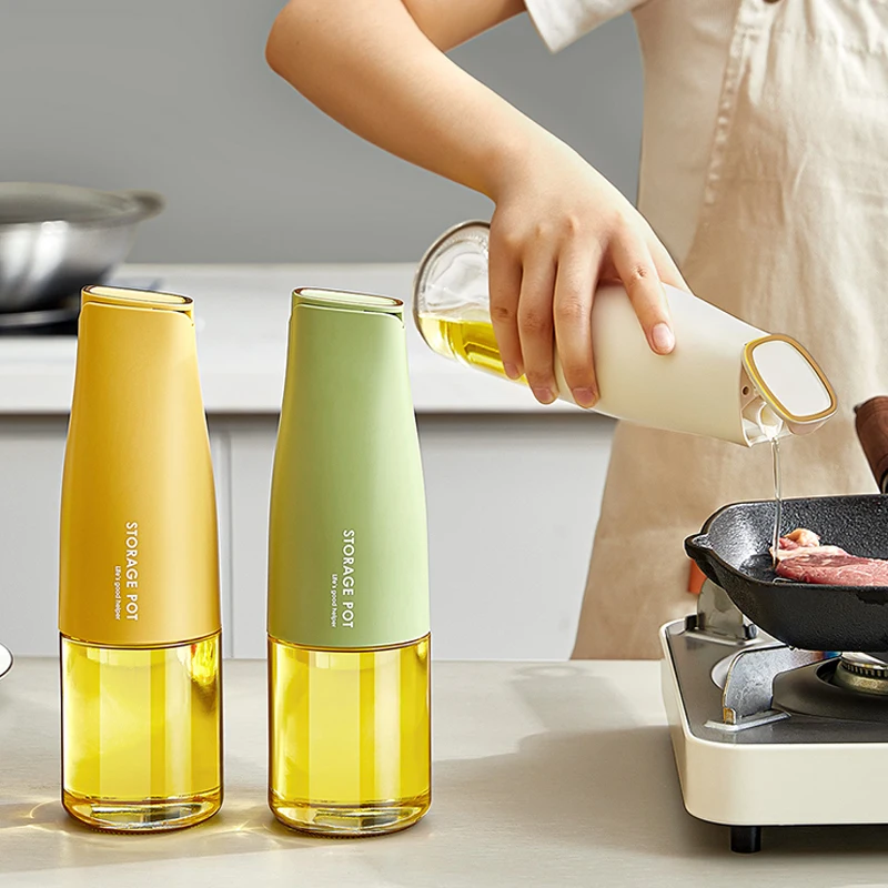 Automatic Oil Dispenser Glass Bottle Kitchen Automatic Opening