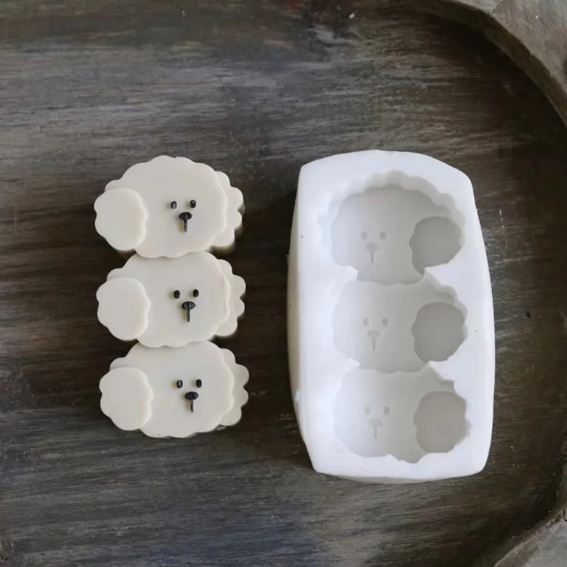 푸들 개 고양이 양초 실리콘 몰드 DIY 동물 양초 만들기 비누 몰드 선물 공예 홈 장식 수제 양초 만들기
