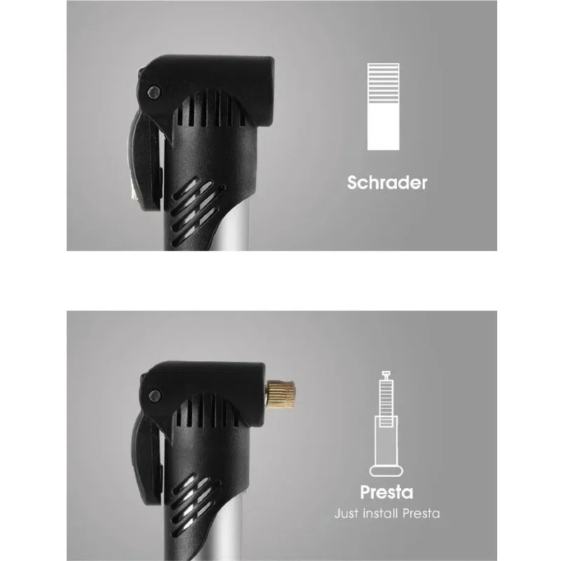 WEST BIKING Portable Mini Bicycle Pump Cycling Hand Air Pump Ball Tire Inflator Schrader Presta Valve MTB Road Bike Accessories